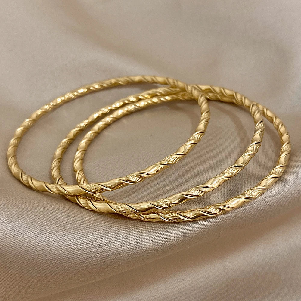 3PC Twisted Bangles