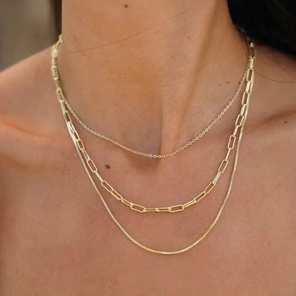 18k Triple Layer Necklace