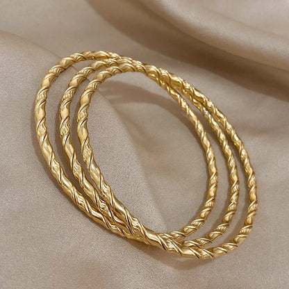 3PC Twisted Bangles