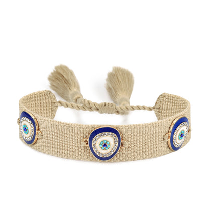 Adjustable Woven Evil Eye Bracelets