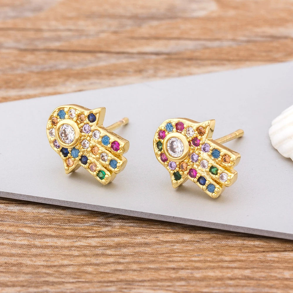 Colorful Evil Eye Earrings