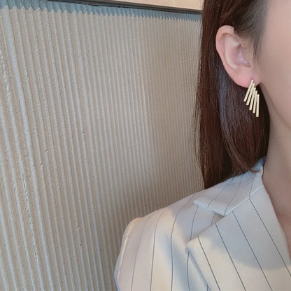 Minimal Geometric Bar Earrings