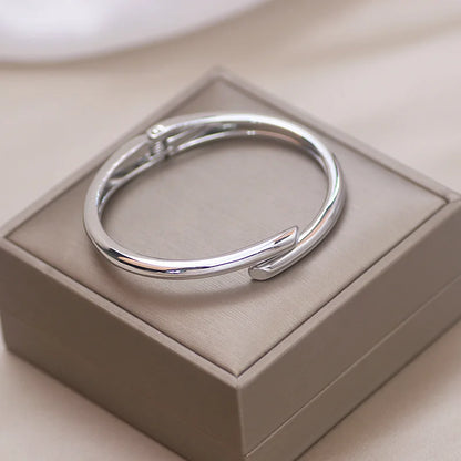 Simple Round Open Bangle