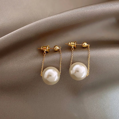 Pearl Chain Earrings