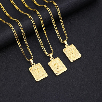 Initial Letter Tarot Necklace