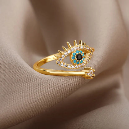 Resizeable Evil Eye Ring