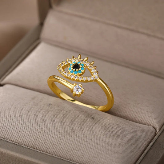 Resizeable Evil Eye Ring