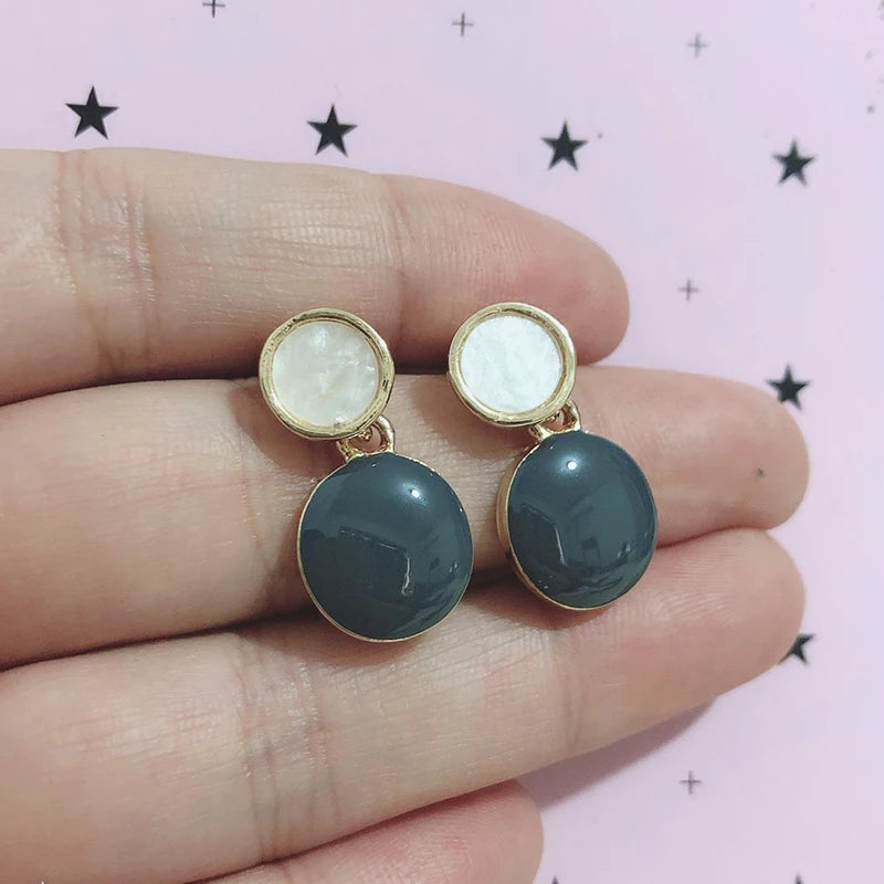 Vintage Enamel Earrings