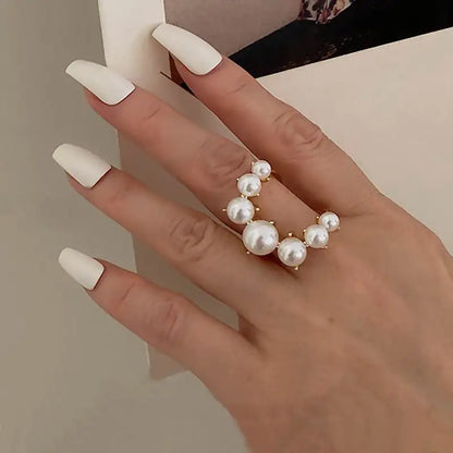 Pearl Cresent Ring