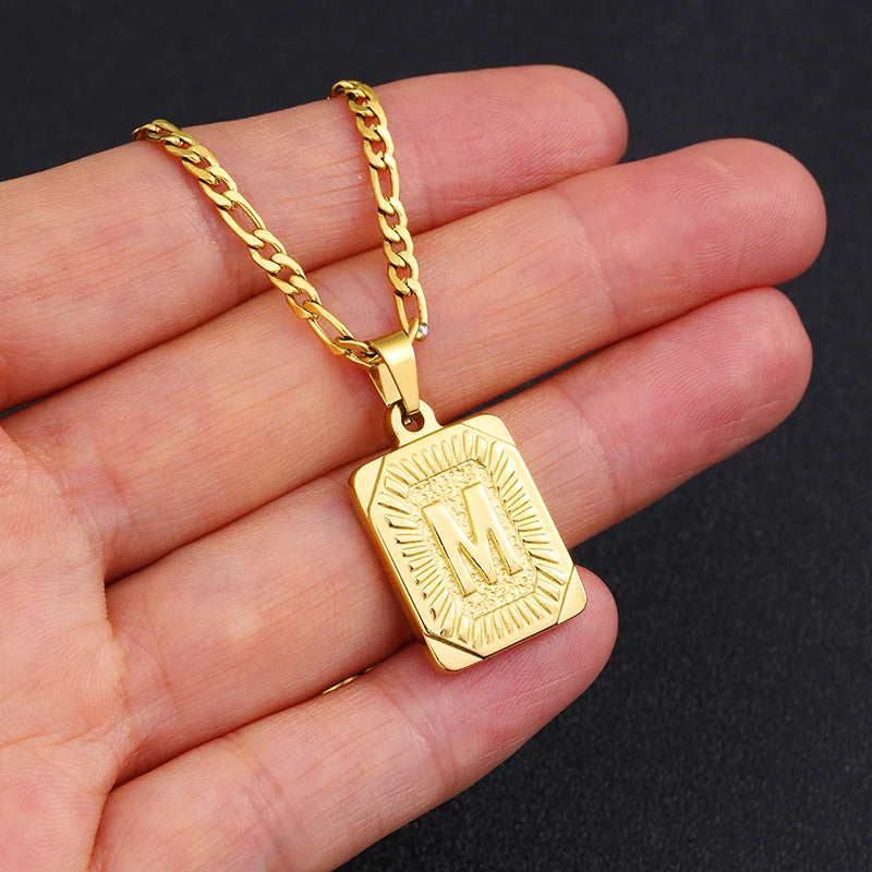 Initial Letter Tarot Necklace