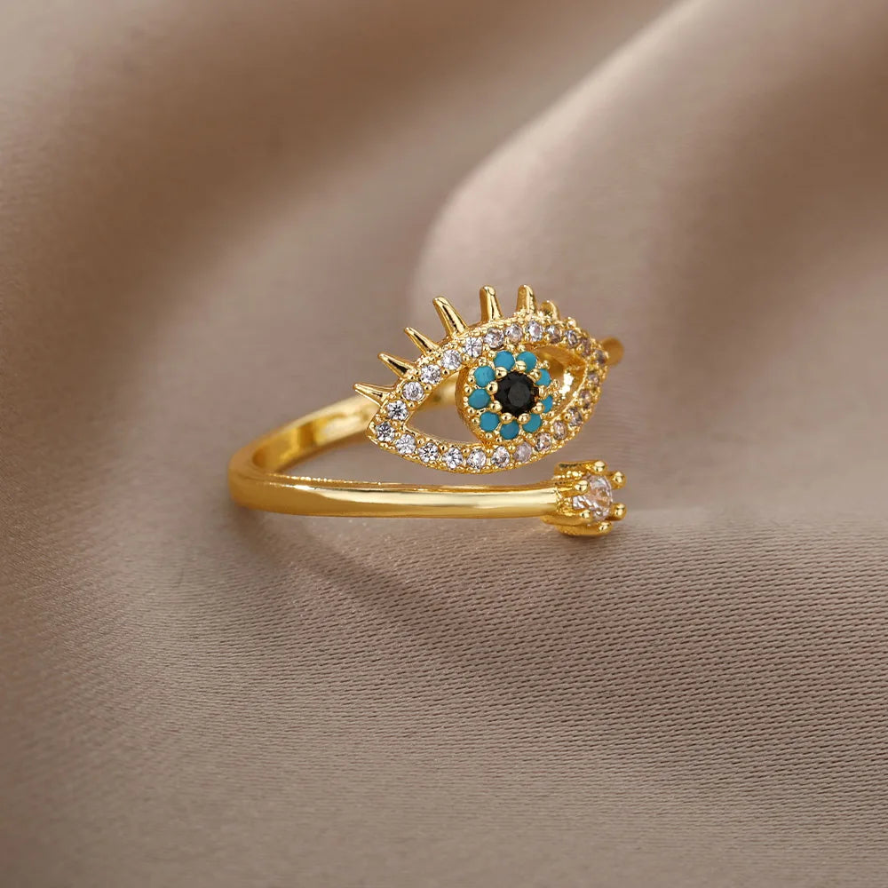 Resizeable Evil Eye Ring