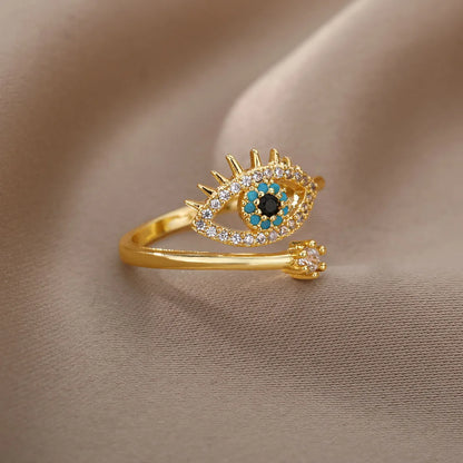 Resizeable Evil Eye Ring