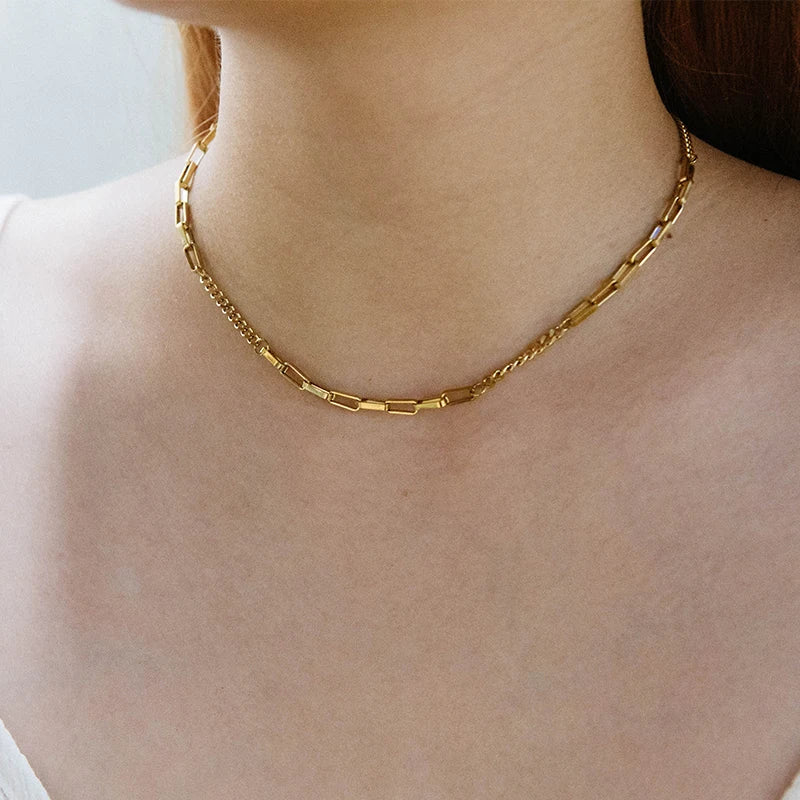 Dainty Geometric Choker