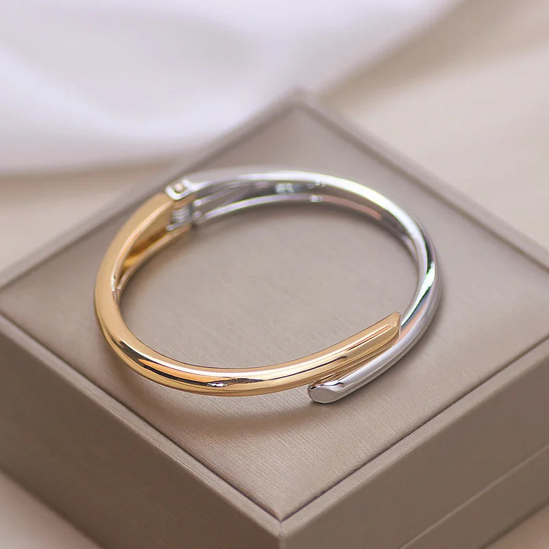 Simple Round Open Bangle