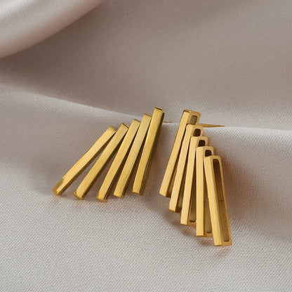 Minimal Geometric Bar Earrings