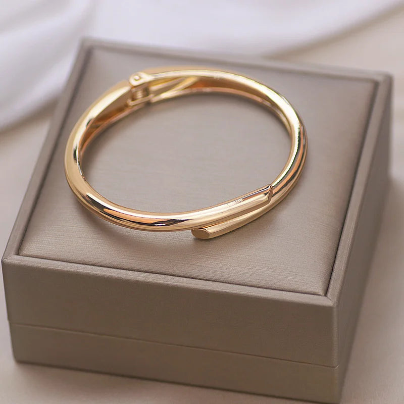 Simple Round Open Bangle