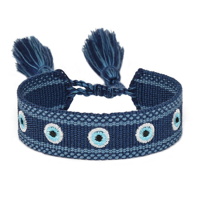 Adjustable Woven Evil Eye Bracelets