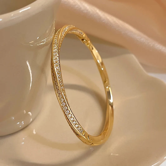 Twisted Crystal Bangle