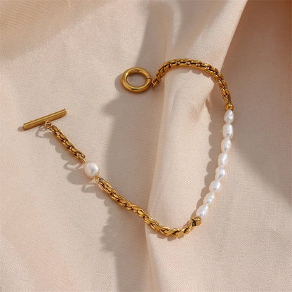 Irregular Pearl Fashion Bracelet