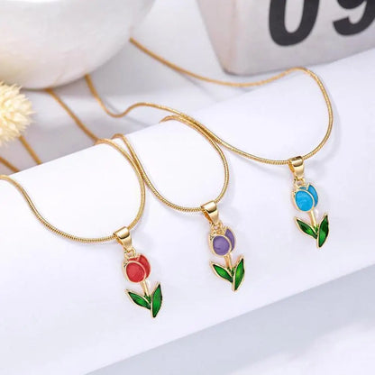 Elegant Tulip Necklace