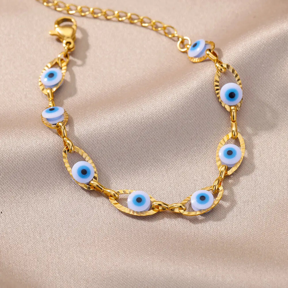 Colorful Evil Eye Charm Bracelets