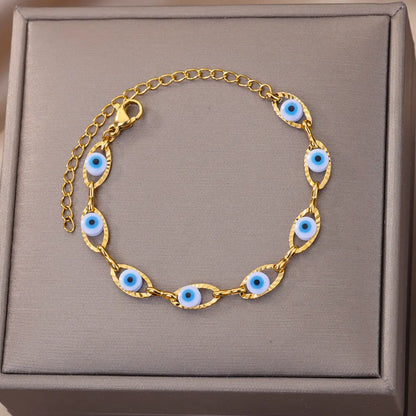 Colorful Evil Eye Charm Bracelets