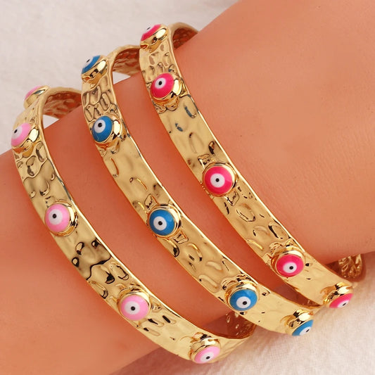 18k Evil Eye Indian Bangles