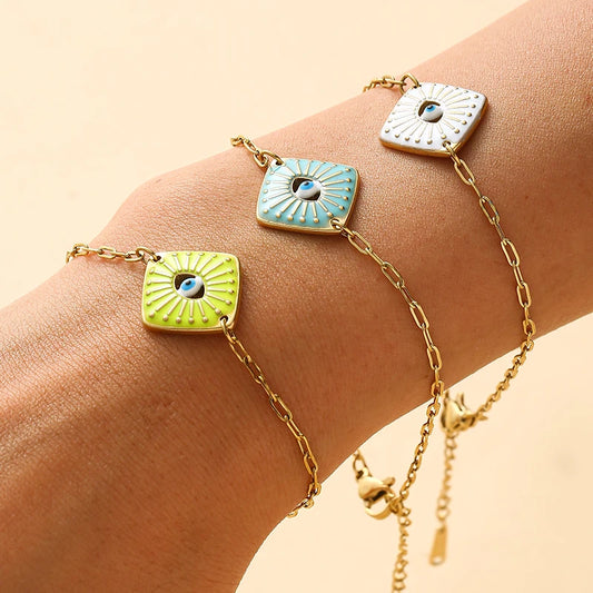 Simple Boho Evil Eye Bracelet