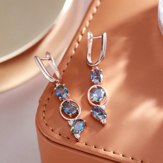 Iridescent Drop Earrings