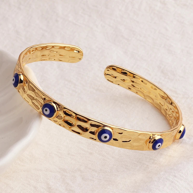 18k Evil Eye Indian Bangles