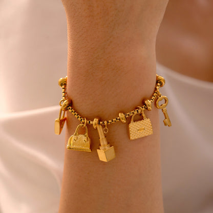 Lock Charm Bracelets