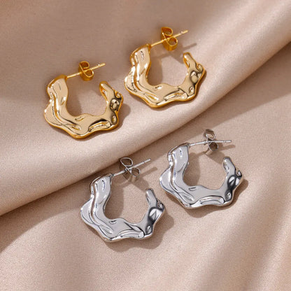 Irregular C Earring