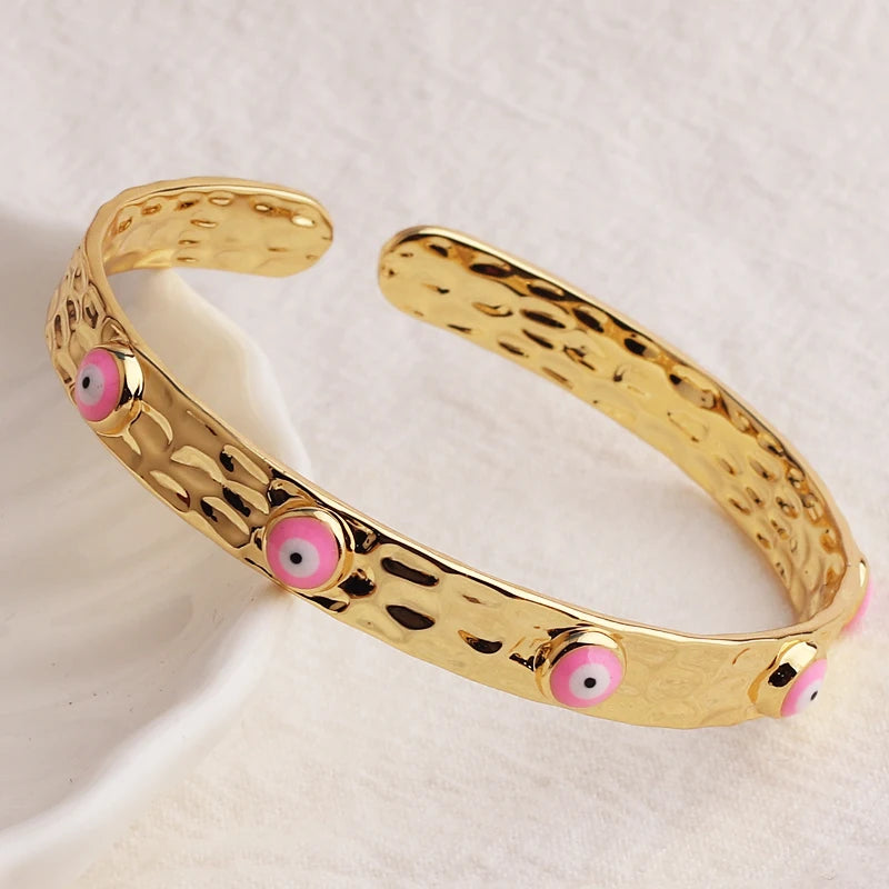 18k Evil Eye Indian Bangles