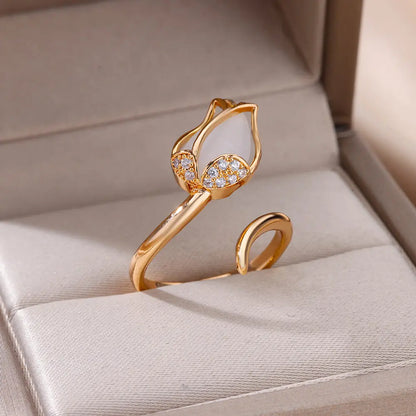 Adjustable Tulip Ring