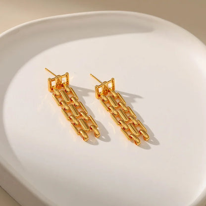 18k Watch Band Earrings