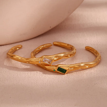 18k Irregular Twig Bracelet