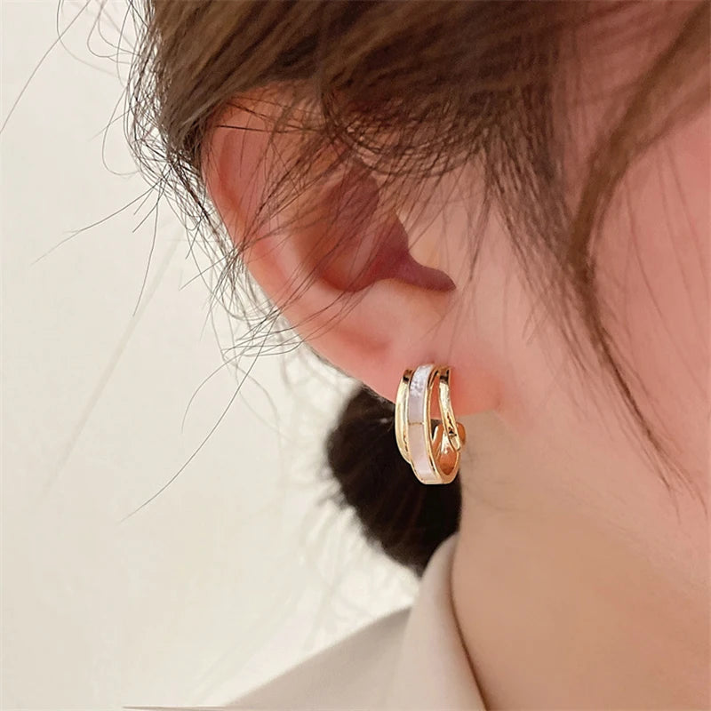 C Shape Earrings