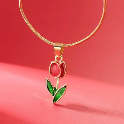 Elegant Tulip Necklace