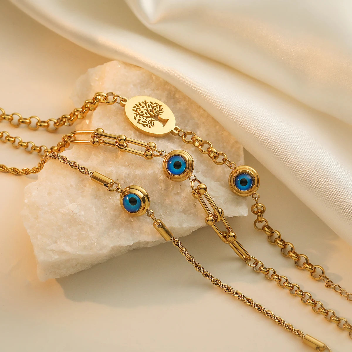 Luxury Evil Eye Chain Bracelets