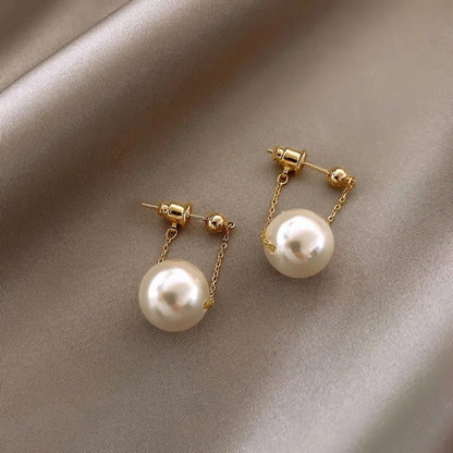 Pearl Chain Earrings