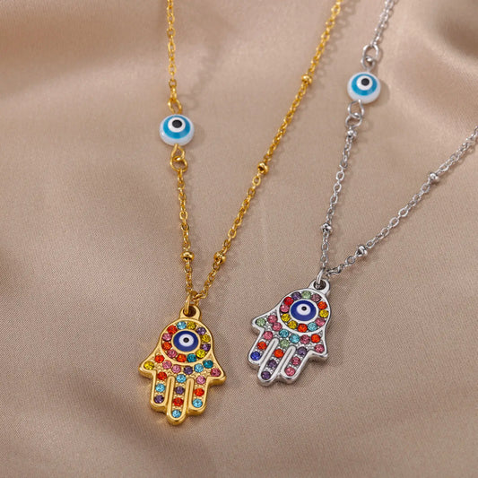 Colorful Evil Eye Necklace