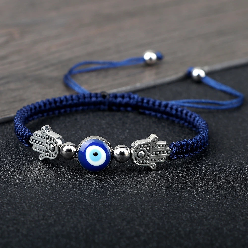 Braided Lucky Evil Eye Bracelets