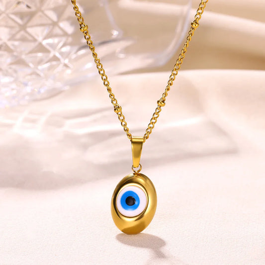 Modern Evil Eye Necklace