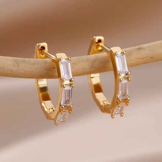 Crystal Bar Earrings