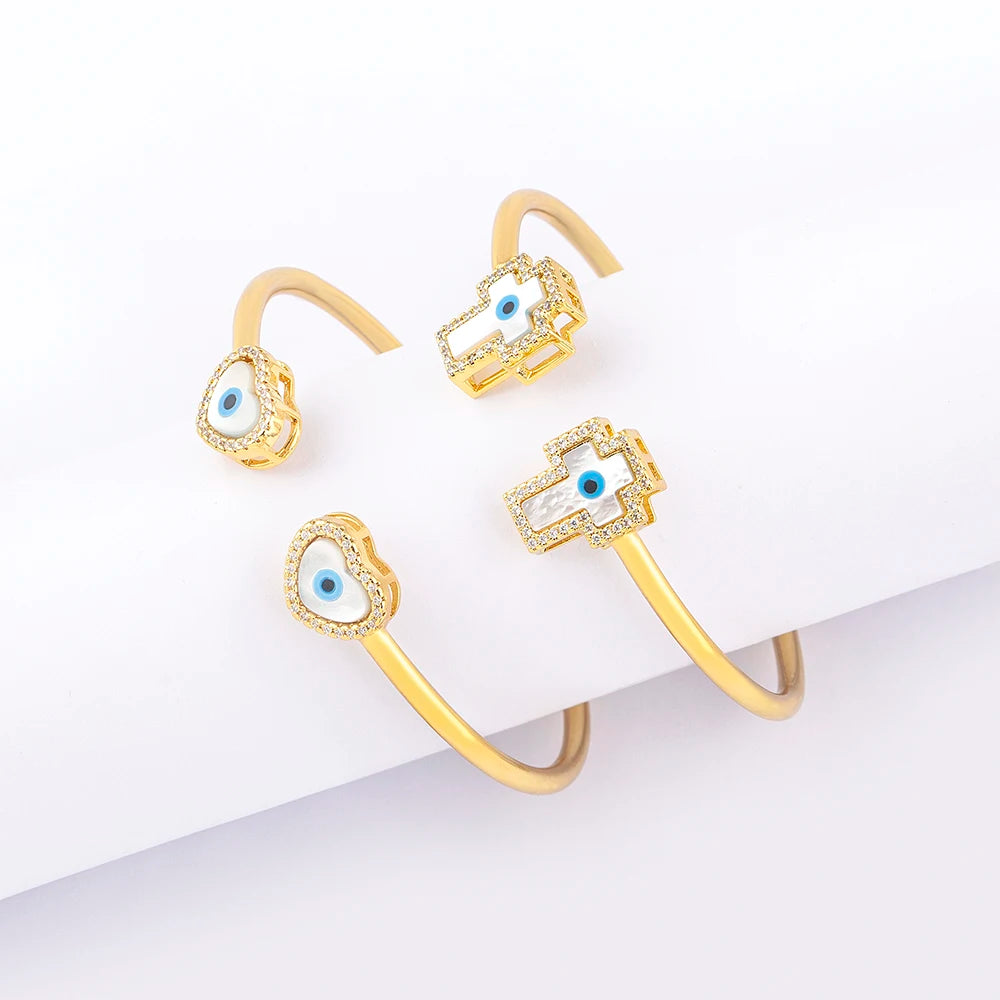 Open Evil Eye Bangles