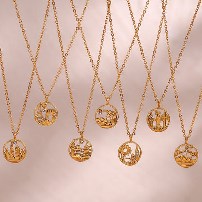 18k City Necklaces