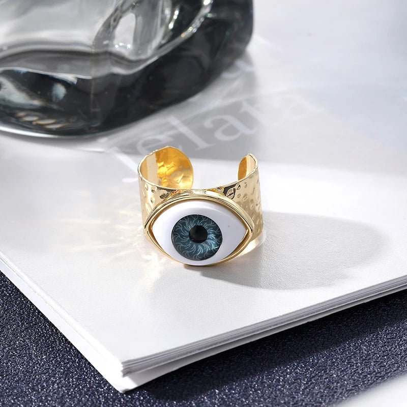 Retro Open Evil Eye Rings