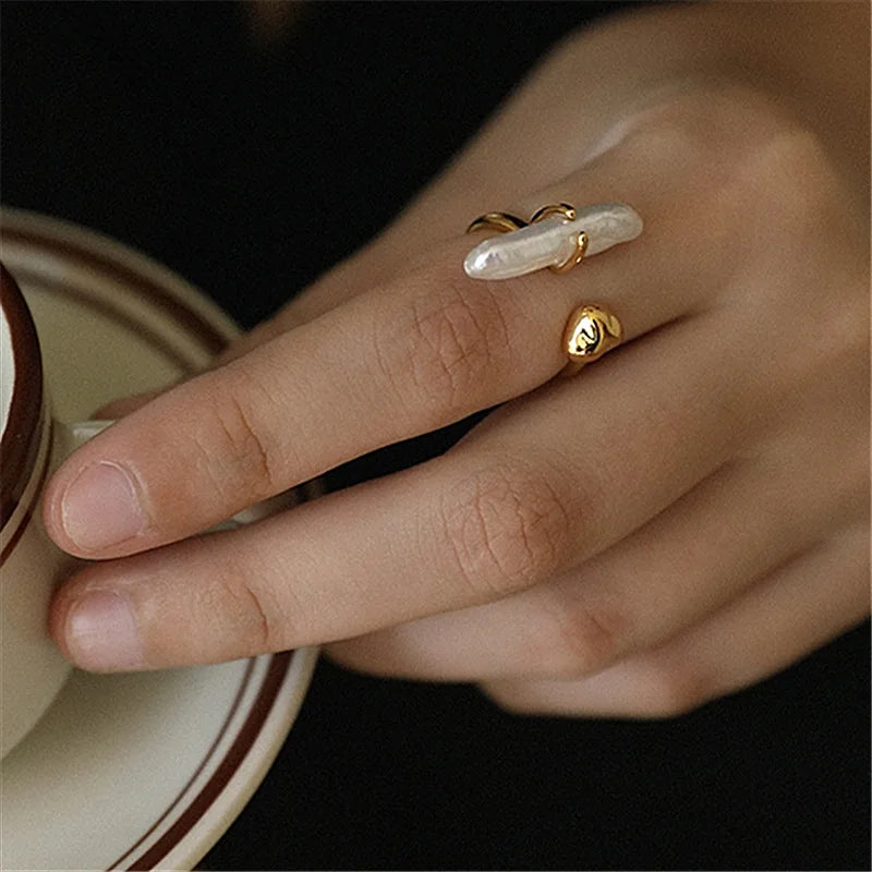 Long Pearl Ring