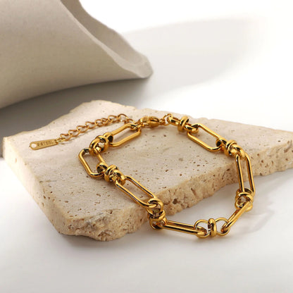 18k Knot Chain Bracelet