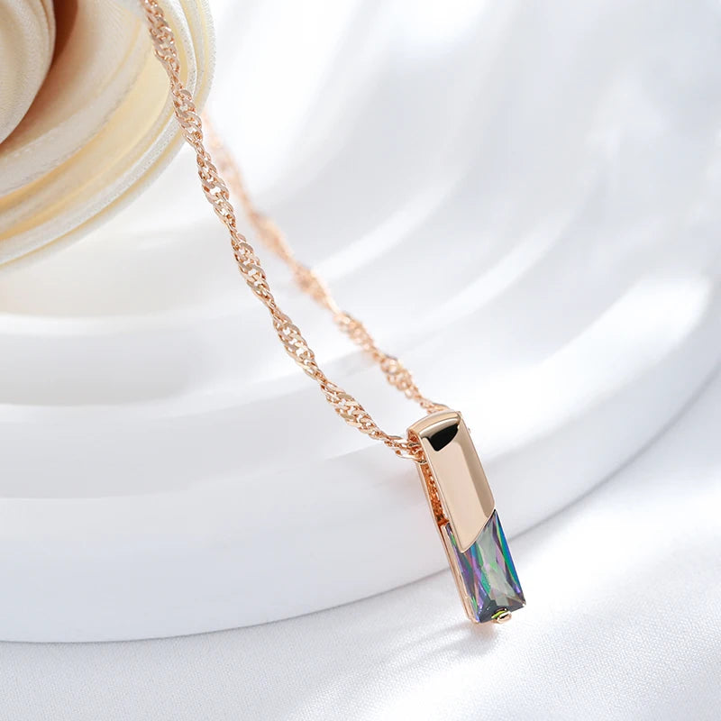 Iridescent Bar Necklace